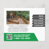 Omheiningen en knalbrochure Modern Professional Flyer (Achterkant)