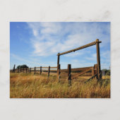 Omheiningen in het veld briefkaart (Voorkant)