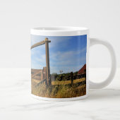 Omheiningen in het veld grote koffiekop (Rechts)