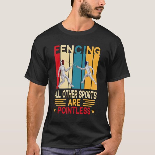 Omheiningen omdat andere sport een zinloos Athletj T-shirt (Voorkant)