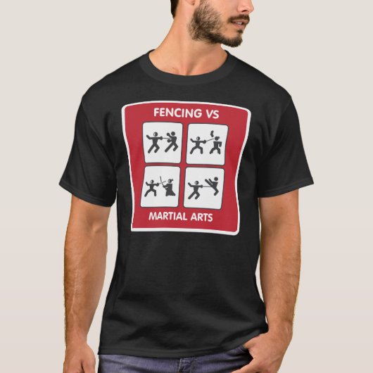 Omheiningen tegen Martial Arts T-shirt (Voorkant)