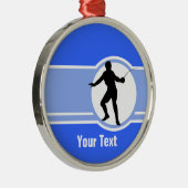 omheiningssilhouet; blauw metalen ornament (Rechts)