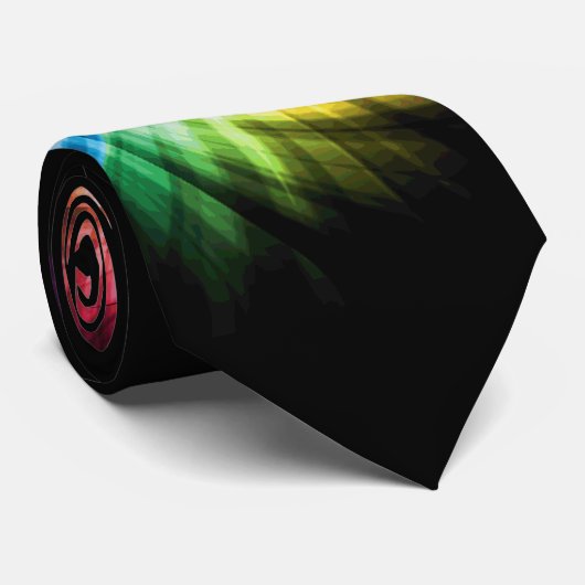 omheiningssilhouet; Spectrum Stropdas (Opgerold)