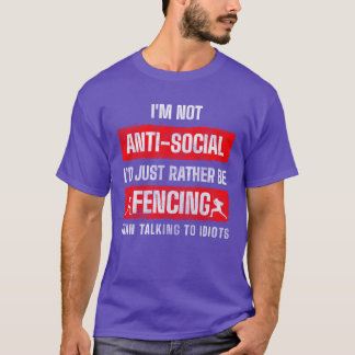 Omheiningssport Sport Schermen Hobby familie T-shirt