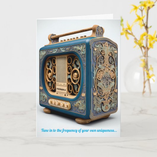 Omheleer je individualiteit kaart (Gele Bloem)