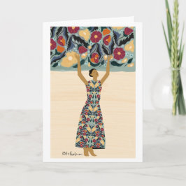 Omhels de de illustratievrouw van de Schoonheid in Kaart