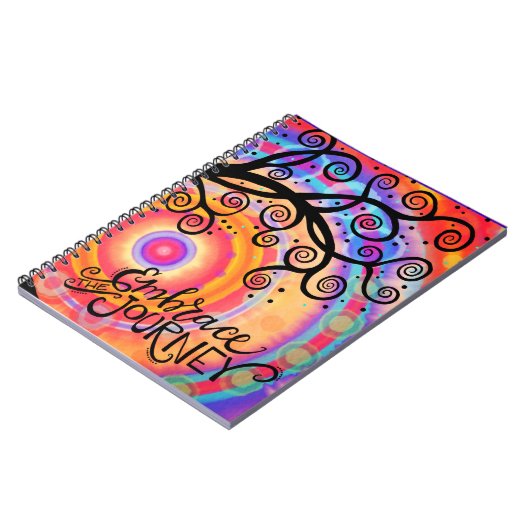 Omhels de Journey Tree Kleurrijk Notitieboek (Linkerzijde)