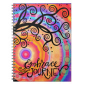 Omhels de Journey Tree Kleurrijk Notitieboek (Voorkant)