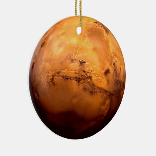 Omhels de Kosmos in stijl: Mars Mystique Keramisch Ornament (Rechts)