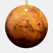 Omhels de Kosmos in stijl: Mars Mystique Keramisch Ornament (Voorkant)