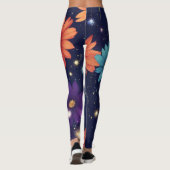 Omhels Elk bloemblaadje met Bloemen Design Leggins Leggings (Achterkant)