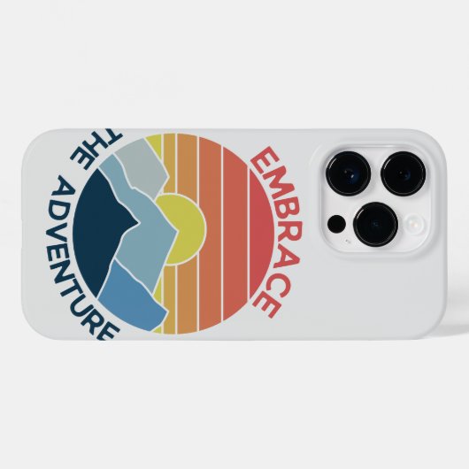 Omhels het avontuur in de bergen Case-Mate iPhone case (Achterkant (horizontaal))