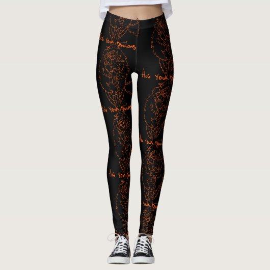 Omhels je demonen leggings (Voorkant)