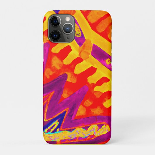 Omhels kleurrijk patroonontwerp Case-Mate iPhone case (Achterkant)