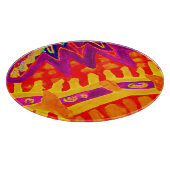 Omhels kleurrijk patroonontwerp snijplank (Hoek)