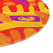 Omhels kleurrijk patroonontwerp snijplank (Hoek)