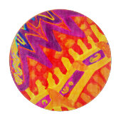 Omhels kleurrijk patroonontwerp snijplank (Voorkant)