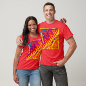 Omhels kleurrijk patroonontwerp t-shirt (Unisex)