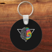 Omhels Neurodiversiteit ADHD LD Autisme Awareness Sleutelhanger (Achterkant)