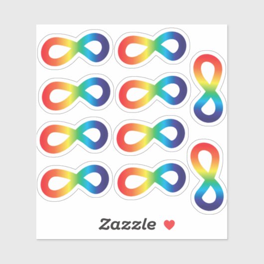 Omhels neurodiversiteit bewustzijn Autisme accepta Sticker (Vel)