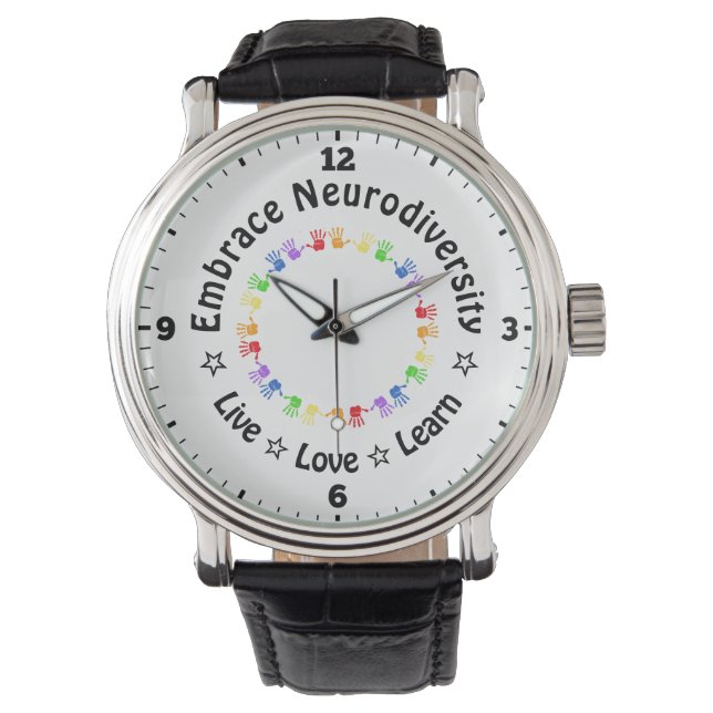 Omhels neurodiversiteit horloge (Voorkant)