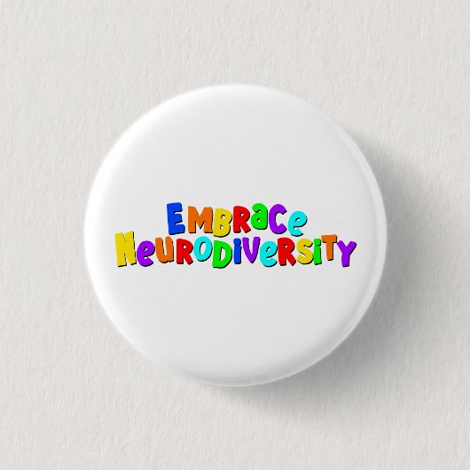 Omhels neurodiversiteit | Neurodiverent bewustzijn Ronde Button 3,2 Cm (Voorkant)