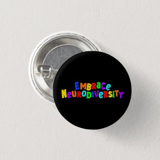 Omhels neurodiversiteit | Neurodiverent bewustzijn Ronde Button 3,2 Cm (Voorkant /achterkant)
