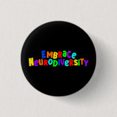Omhels neurodiversiteit | Neurodiverent bewustzijn Ronde Button 3,2 Cm (Voorkant)