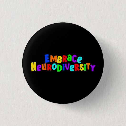 Omhels neurodiversiteit | Neurodiverent bewustzijn Ronde Button 3,2 Cm (Voorkant)