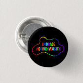 Omhels neurodiversiteit | Neurodiverent bewustzijn Ronde Button 3,2 Cm (Voorkant /achterkant)