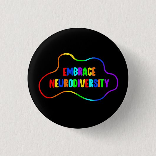 Omhels neurodiversiteit | Neurodiverent bewustzijn Ronde Button 3,2 Cm (Voorkant)
