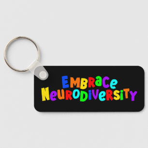 Omhels neurodiversiteit Neurodiverent bewustzijn Sleutelhanger