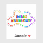 Omhels neurodiversiteit | Neurodiverent bewustzijn Sticker (Vel)