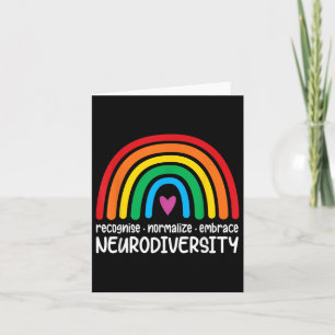 Omhels Neurodiversiteit Rainbow Autisme Bewustzijn Kaart