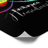 Omhels Neurodiversity Rainbow Infinity Butterfly Poster (Hoek)