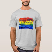 Omhels PRIDE niet Vooroordelen Rainbow Art T-shirt (Voorkant)