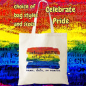 Omhels PRIDE niet Vooroordelen Rainbow Art Tote Bag