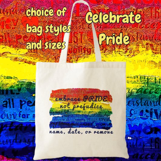 Omhels PRIDE niet Vooroordelen Rainbow Art Tote Bag