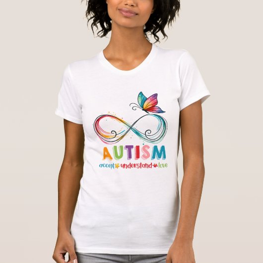 Omhels verschillen: Autisme bewustzijn T-shirt (Voorkant)