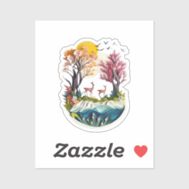 omhelzing door de natuur sticker