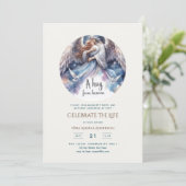 Omhelzing uit de hemel Gedicht Viering van het lev Kaart (Staand voorkant)