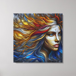 Omhelzing van de natuur - AI-tijdperk Canvas Afdruk