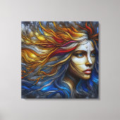 Omhelzing van de natuur - AI-tijdperk Canvas Afdruk (Voorkant)