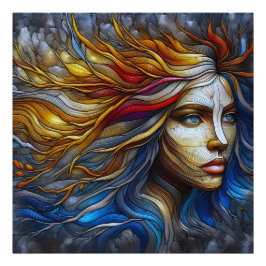 Omhelzing van de natuur - AI-tijdperk Foto Afdruk