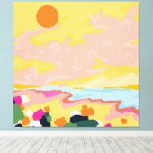 omhelzing van de zon canvas afdruk (Insitu (Houten vloer))