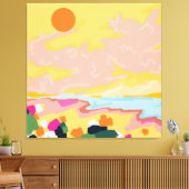 omhelzing van de zon canvas afdruk (Insitu (Woonkamer))