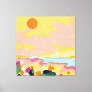 omhelzing van de zon canvas afdruk