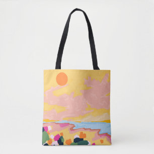 omhelzing van de zon tote bag