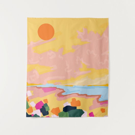 omhelzing van de zon wandkleed (Voorkant)