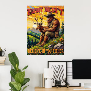 Omhelzing van de zonsondergang: Sasquatch en de za Poster